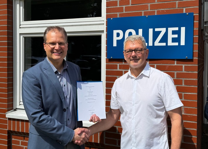 POL-VER: Verabschiedung in den Ruhestand: Joachim Kopietz - langjähriger Beauftragter für Kriminalprävention verlässt die Polizeiinspektion Verden/Osterholz