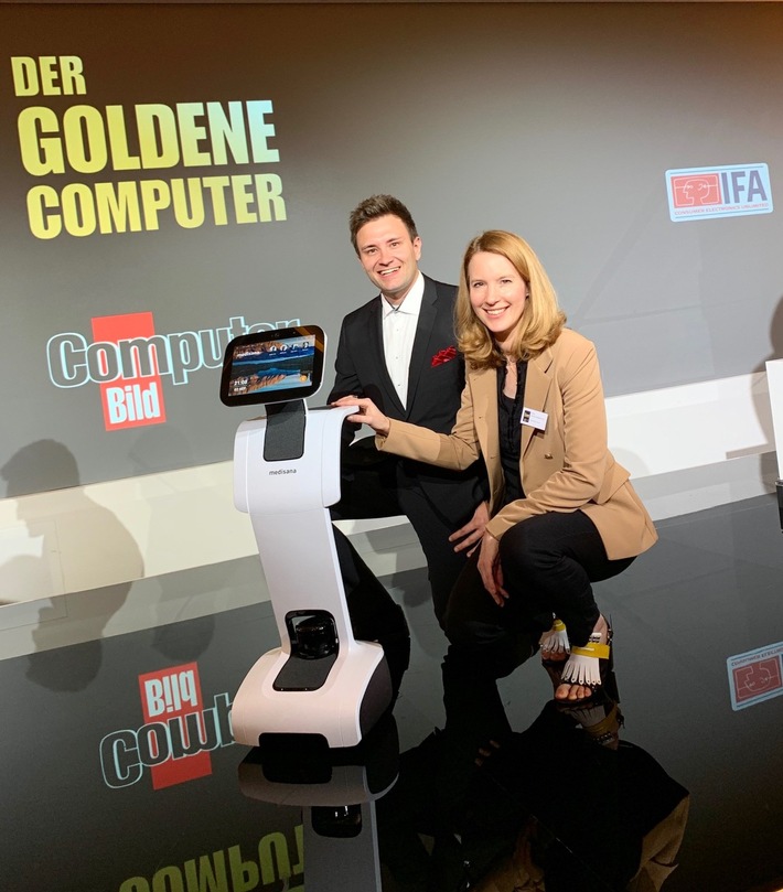 medisana Home Care Robot beim &quot;Goldenen Computer&quot; kurz vor der IFA als Innovation gewürdigt