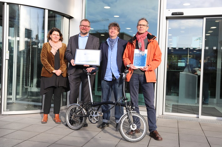 TARGOBANK als fahrradfreundlicher Arbeitgeber ausgezeichnet