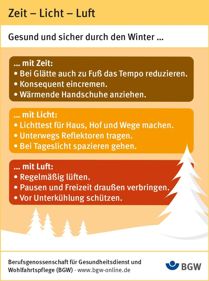 Zeit, Licht, Luft: Gesund und sicher durch den Winter