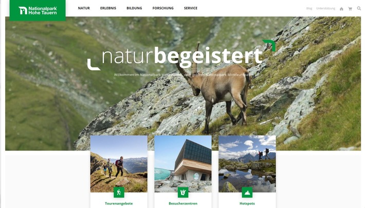 Nationalpark Hohe Tauern forciert Online Auftritt - BILD
