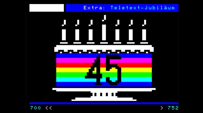 45 Jahre ARD Text: Zuverlässig, schnell und informativ / Zum Jubiläum am 1. Juni bietet ARD Text Sonderseiten zur Erfolgsgeschichte