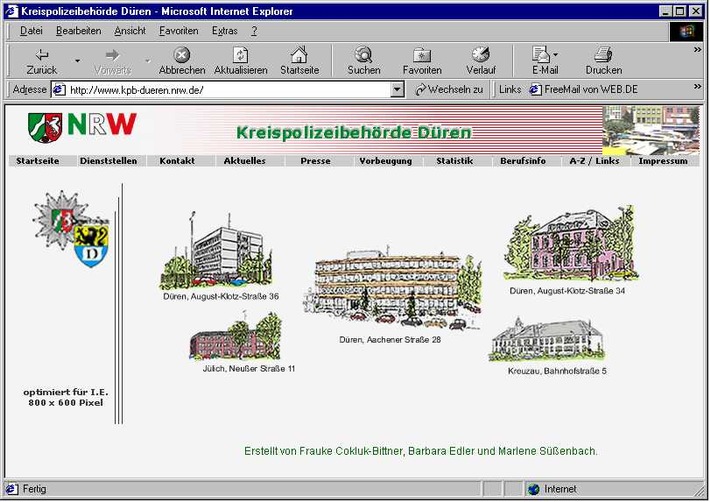 POL-DN: 030221 -1- Kreispolizeibehörde Düren im Internet