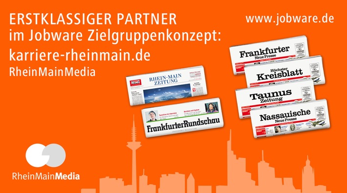 RheinMainMedia und Jobware kooperieren / Mehr Power für den Stellenmarkt im Rhein-Main-Gebiet