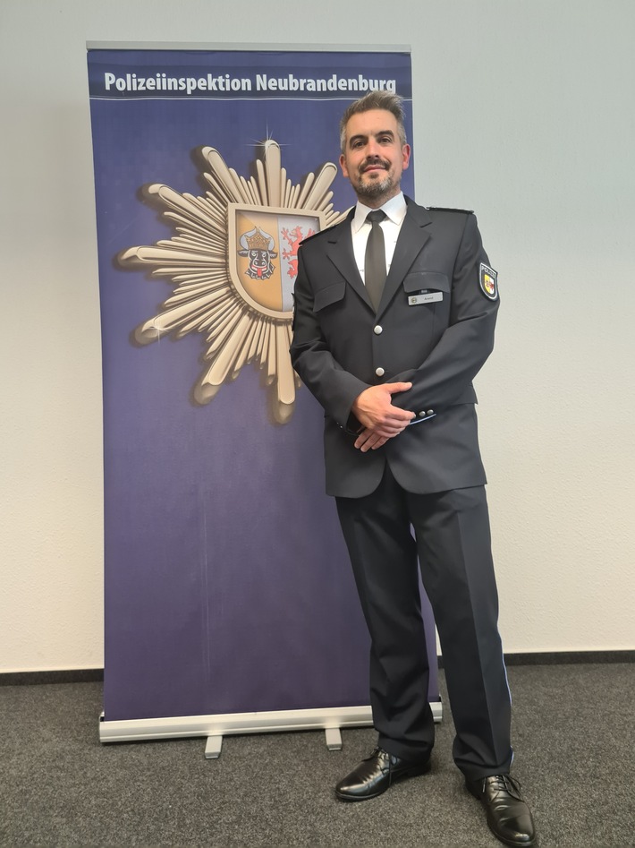 POL-NB: Sebastian Arend ist neuer Leiter im Polizeirevier Röbel