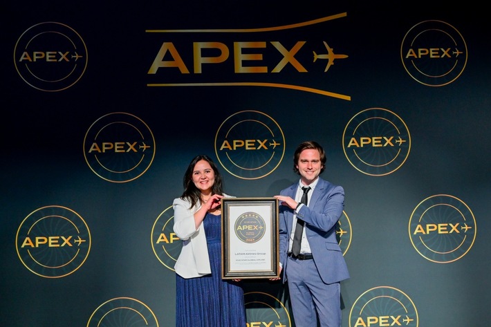 Die LATAM-Gruppe wird von APEX mit der Höchstbewertung &quot;Five Star Global Airline&quot; ausgezeichnet