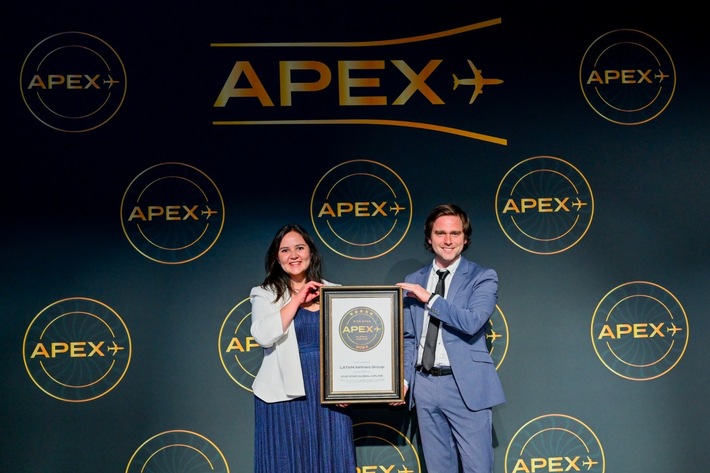 Die LATAM-Gruppe wird von APEX mit der Höchstbewertung "Five Star Global Airline" ausgezeichnet