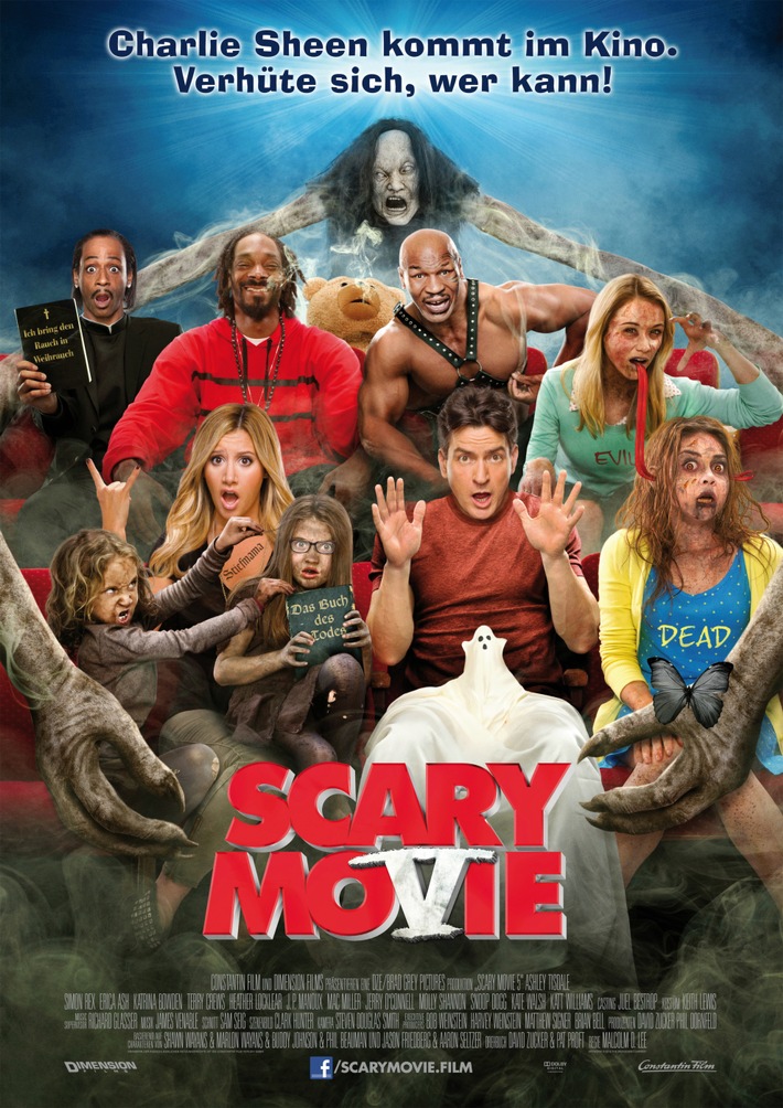 Wochenendliebe: Charlie Sheen ist gekommen - natürlich auf Platz 1! / "SCARY MOVIE 5" erobert die Spitze der Kinocharts