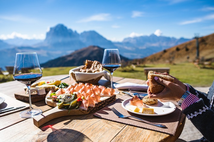 In Val Gardena wird der Herbst aufgetischt