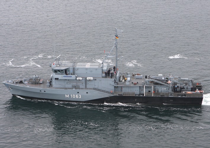 Minenjagdboot &quot;Bad Bevensen&quot; kehrt aus NATO-Einsatz zurück