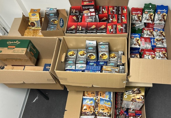 HZA-UL: Zöllner finden 135 Kilogramm unversteuerten Kaffee in Ladengeschäft