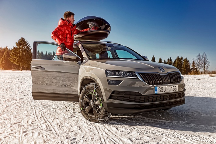 Mit SKODA sicher und bequem in den Skiurlaub (FOTO)