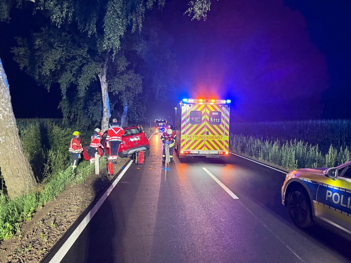 POL-STD: 83-jähriger Autofahrer bei Unfall auf der Landesstraße 124 tödlich verletzt