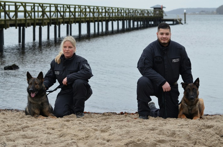 POL-FL: Vierbeiniger Nachwuchs bei der PD Flensburg - Zwei neue Diensthunde verstärken seit Dezember die Hundestaffel