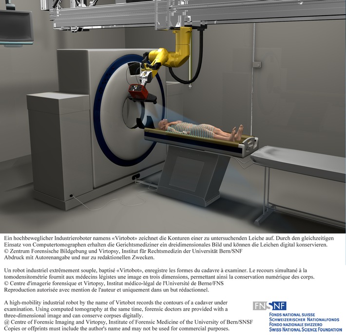 SNF: Bild der Forschung 2010: Roboter ermöglicht virtuelle Autopsien