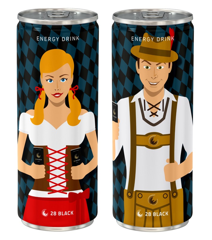 O&#039;zapft is! Oktoberfest feiern mit 28 BLACK / Energy Drink stimmt mit limitierter Edition auf die Wiesn Saison ein (FOTO)