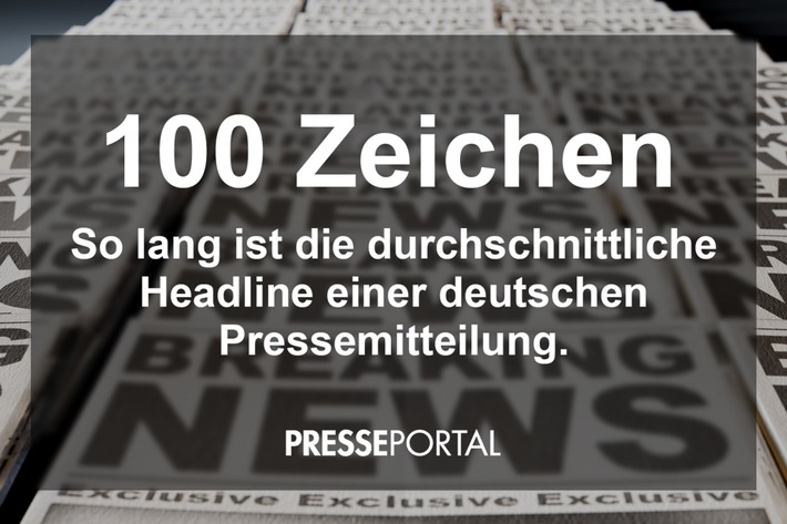 BLOGPOST: Länge der Headline einer Pressemitteilung: 100 Zeichen