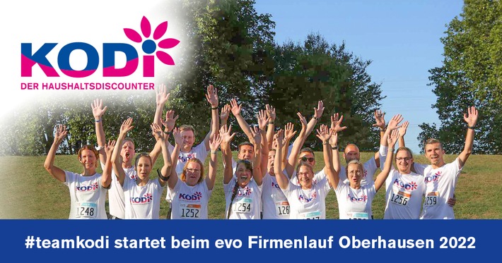 #teamkodi startet beim evo Firmenlauf Oberhausen 2022