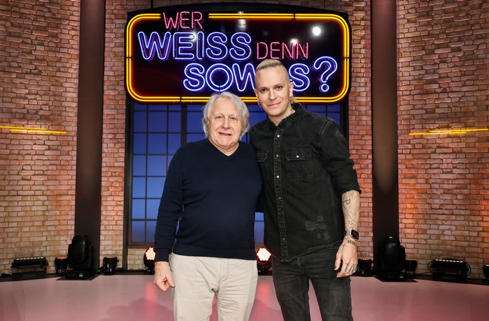 Das ESC-Duell: Peter Urban und Chris Harms (Lord of the Lost) bei &quot;Wer weiß denn sowas?&quot; - Das Wissensquiz vom 8. bis 12. Mai 2023, um 18:00 Uhr im Ersten