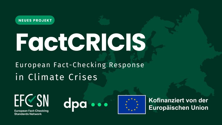 Gemeinsam gegen Klima-Desinformation: dpa und europäische Partner starten FactCRICIS-Projekt