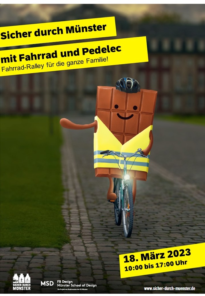 POL-MS: Einladung zum 2. Rollender Verkehrssicherheitstag am 18.03. - Fahrrad-Rallye für die ganze Familie