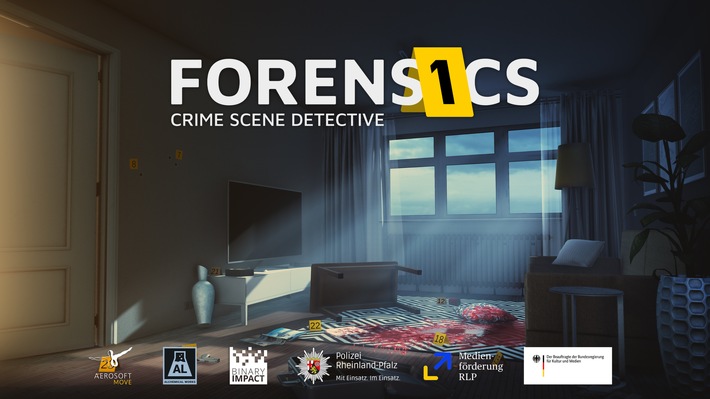 LKA-RP: LKA Rheinland-Pfalz und Binary Impact entwickeln gemeinsam Kriminaltechnik-Simulator "Forensics: Crime Scene Detective"