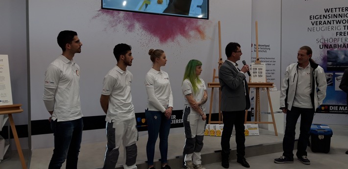 Verstärkung für das Nationalteam der Handwerker / Junge Malerinnen und Maler bereiten sich auf die Europameisterschaften des Handwerks vor / Generationenwechsel auf der FAF 2019
