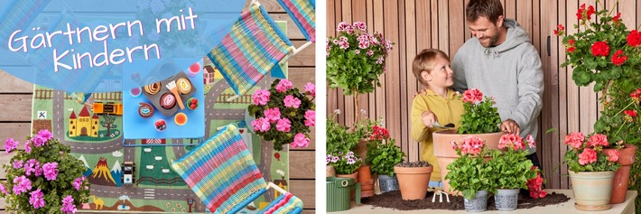 Gärtnern mit Kindern: Blühende Familienheime mit Geranien