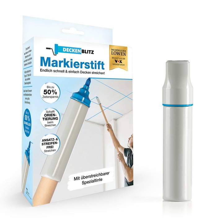 DECKENBLITZ Markierstift &amp; THE WAY UP Vase ab jetzt bei Netto Marken-Discount