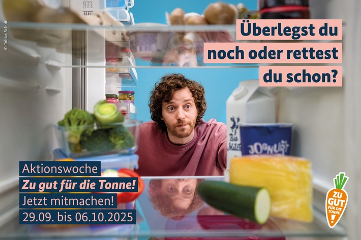 Aktionswoche 2025 startet: Lebensmittel gemeinsam retten mit Zu gut für die Tonne!