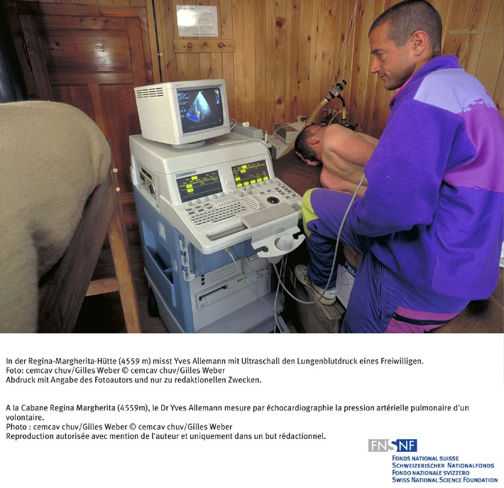 FNS: Image du mois mars 2007: Déclenchement de l&#039;oedème pulmonaire de haute-altitude