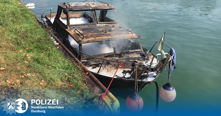 POL-MS: Sportboot brannte - Pressemitteilung der Wasserschutzpolizei