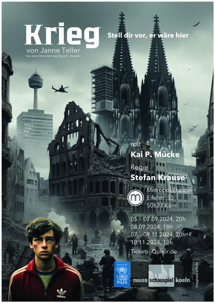 5. September - Premiere im Metropol Theater, Köln: KRIEG - Stell dir vor, er wäre hier