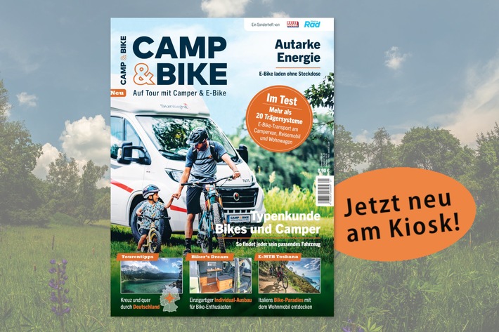 Aktive Urlauber aufgepasst: 2. Ausgabe des Magazins "Camp & Bike" erschienen