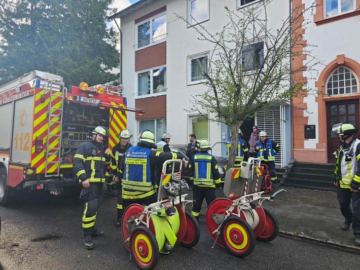 FW Königswinter: Kleine Ursache - große Wirkung Feuerwehreinsatz in Königswinter