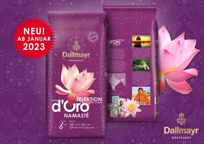 Selektion des Jahres 2023: Namasté / Dallmayr präsentiert neues Highlight aus der Crema d&#039;Oro Linie
