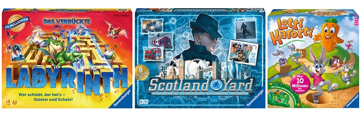 Constantin Film und Ravensburger vereinbaren Partnerschaft / "Das verrückte Labyrinth", "Scotland Yard" und "Lotti Karotti" werden verfilmt