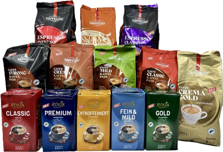 Kaffeegenuss mit RÖSTA und CAFFECIAO von NORMA ab März deutlich günstiger / Pads und Pulver zum Start in den Tag