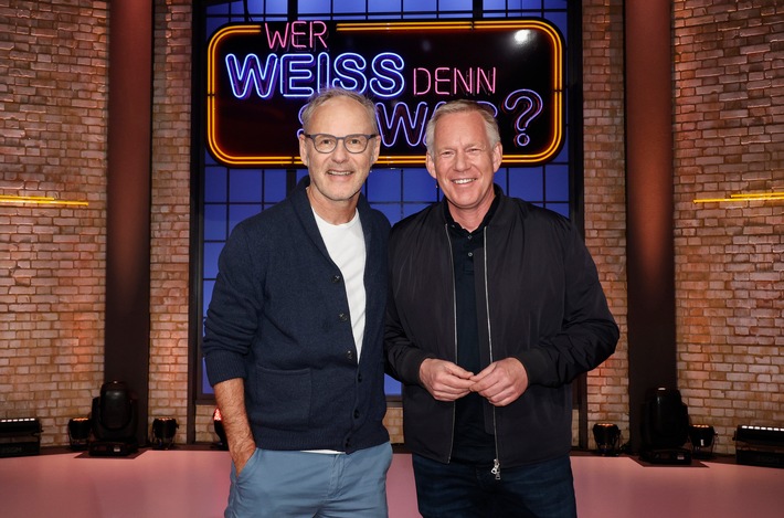 Das Moderatoren-Duell: Johannes B. Kerner und Reinhold Beckmann bei &quot;Wer weiß denn sowas?&quot; / Das Wissensquiz vom 13. bis 17. Juni 2022, um 18:00 Uhr im Ersten