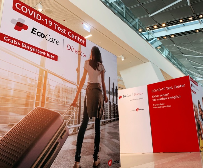 HealthCare Anbieter EcoCare eröffnet Corona Testzentrum im Flughafen Stuttgart