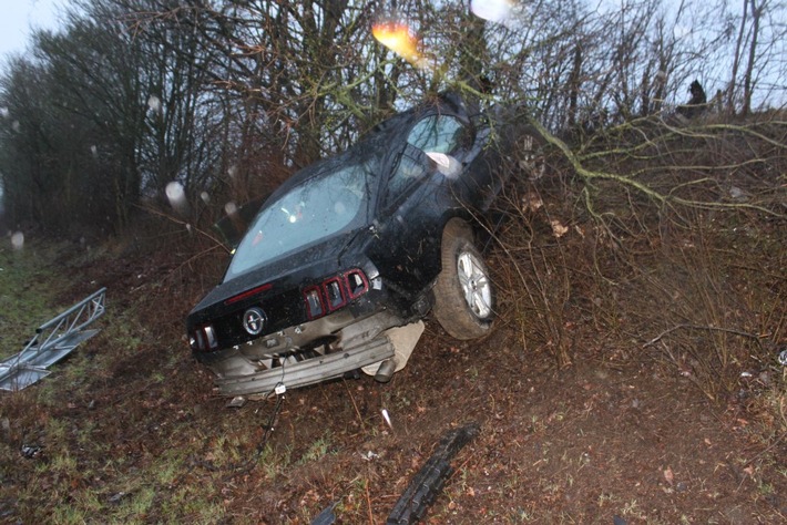 POL-PDKL: A62/Reichweiler, Zu schnell auf nasser Fahrbahn