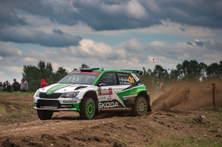 Rallye Polen: SKODA Werksfahrer Tidemand baut WM-Führung aus, erster WRC 2-Sieg für Veiby (FOTO)