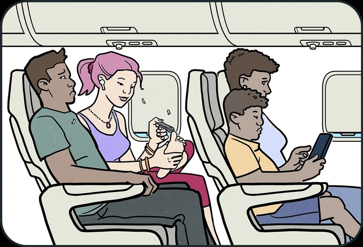 Von "Richtig eklig!" bis "Schon okay!" - Flugetikette ist eine Frage des Alters