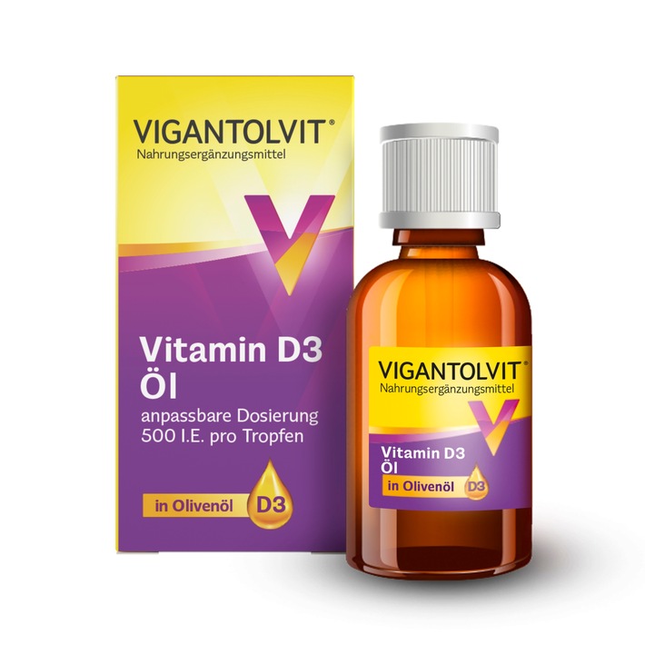 Vigantolvit - Jetzt in neuer Darreichungsform Vitamin D3 Öl