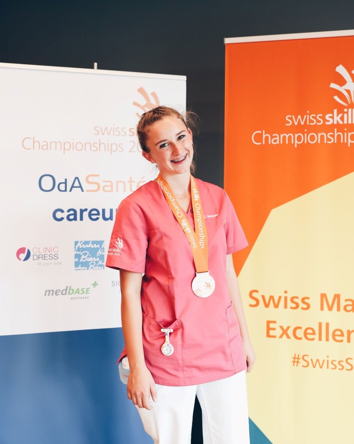Lenia Butzerin aus Chur holt sich Bronze an den SwissSkills Championships 2020
