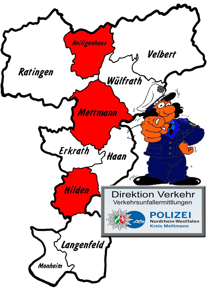 POL-ME: Verkehrsunfallfluchten aus dem Kreisgebiet - Heiligenhaus / Mettmann / Hilden - 2109129