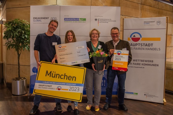 Einladung zur Preisverleihung am 29. Oktober 2025 in München: Kommunen im Wettbewerb um den Titel „Hauptstadt des Fairen Handels“