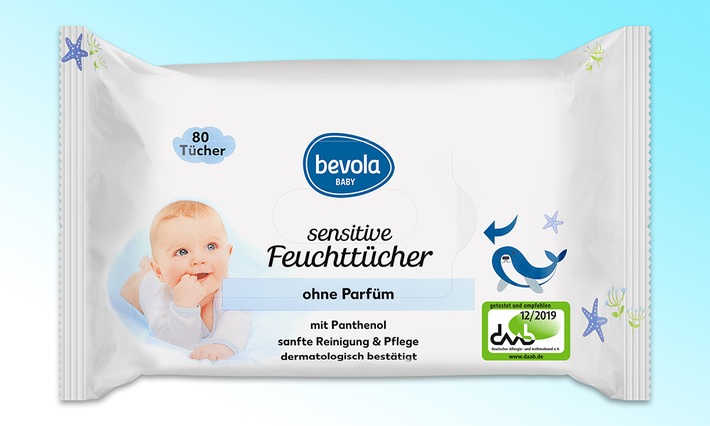 Öko-Test bewertet bevola sensitive Baby-Feuchttücher von Kaufland mit "sehr gut"