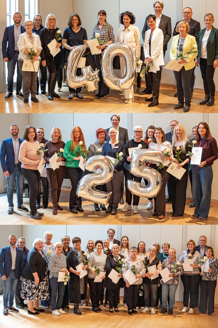 Großer Dank an Jubilarinnen, Jubilare und Ehemalige