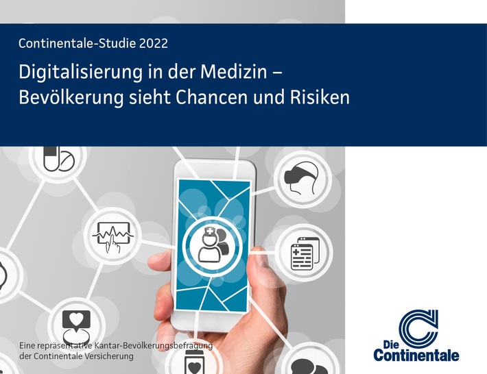 Continentale-Studie 2022: Digitalisierung in der Medizin - Bevölkerung sieht Chancen und Risiken